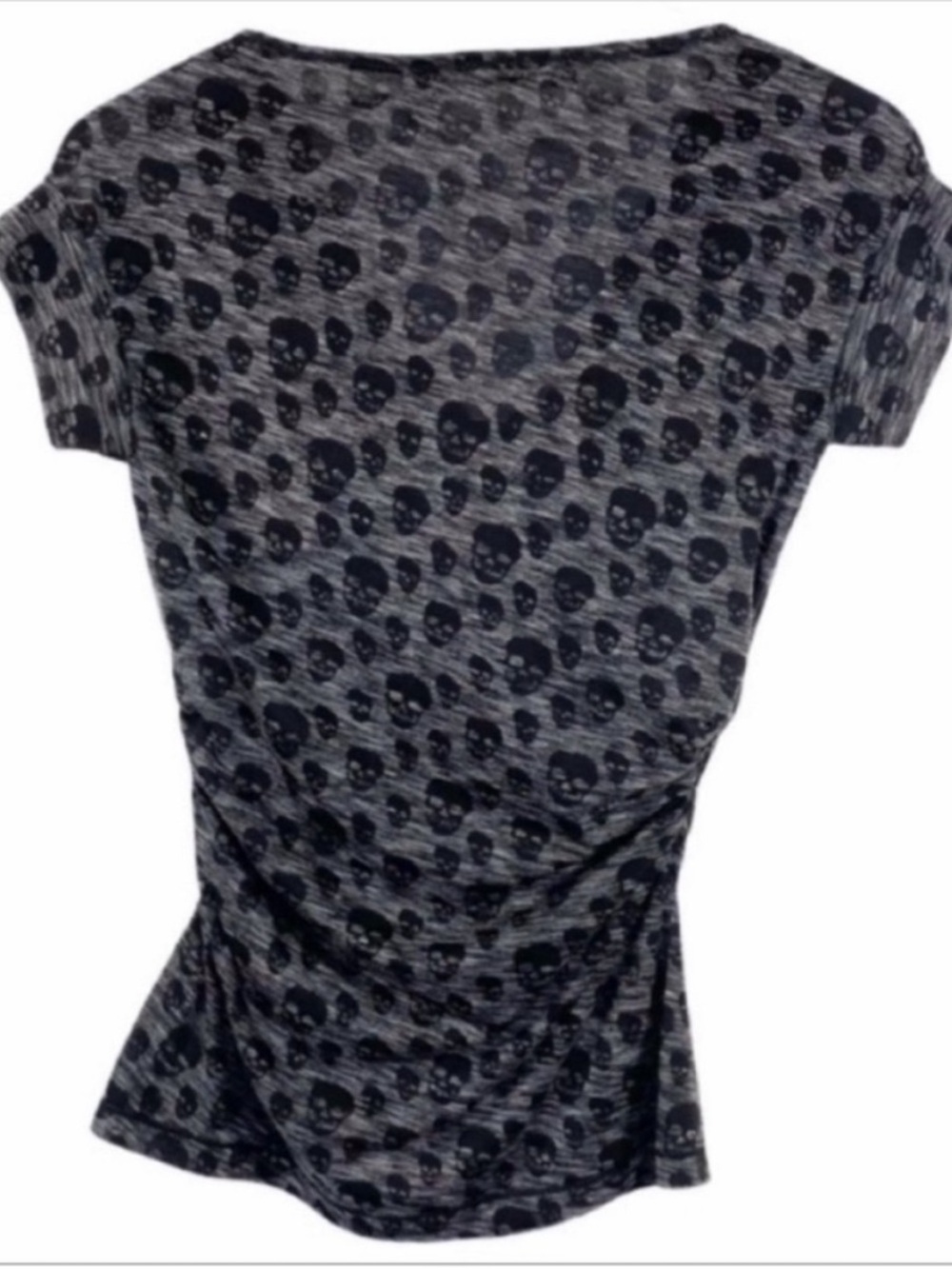 CHELSEA & VIOLET Skulls cowl neck top S - Picture 7 of 10